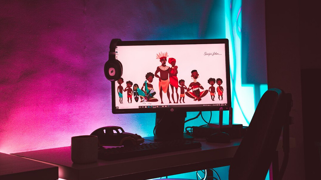 Video editing timeline with news footage clips displayed on a computer monitor